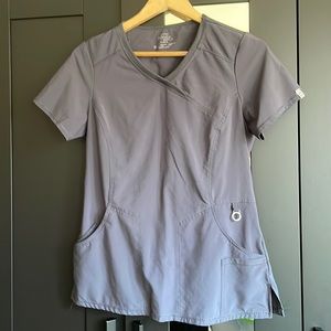 small grey scrub shirt
